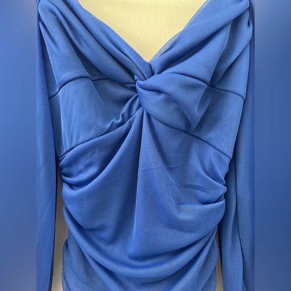 B DARLIN Womens Blue Cut Out Dress (Size XXS) - Picture 8 of 9